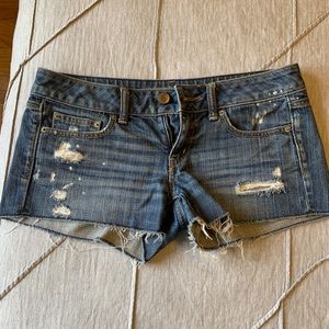 American eagle denim short shorts